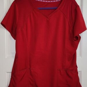 All Heart Red Scrub Set
